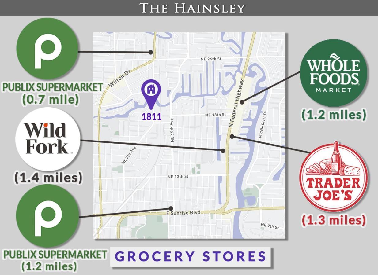 Hainsley Apartments - Walk To Wilton Drive ฟอร์ต ลอเดอร์เดล ภายนอก รูปภาพ